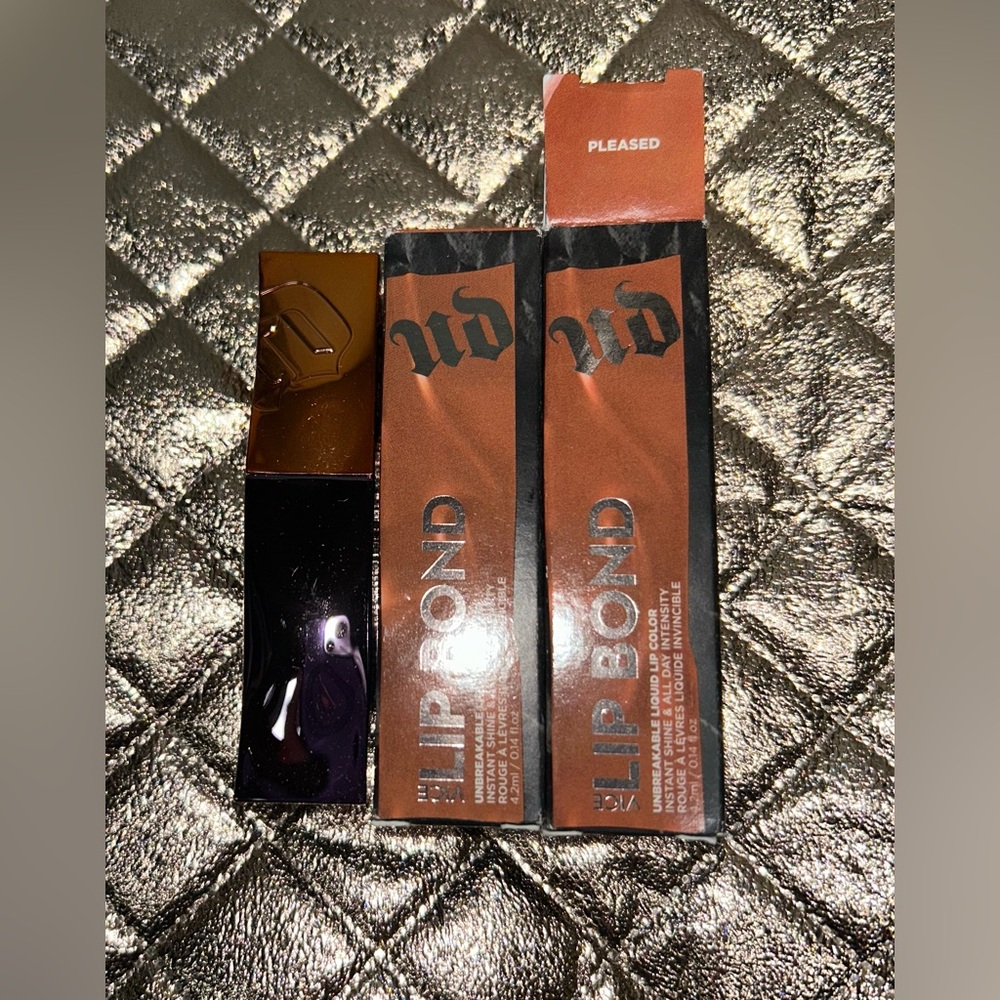 Urban Decay Vice Lip Bond Unbreakable Liquid Lip Shade Pleased New LOT OF 2
